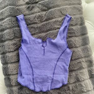 pacsun purple crop top